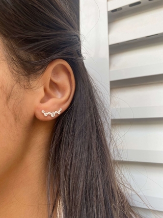 EAR CUFF CONSTELAÇÃO DE PRATA 925