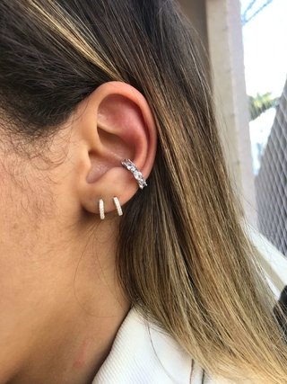 PIERCING FAKE ZIRCÔNIA DE PRATA