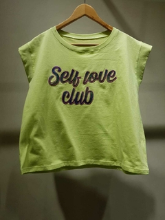 Remera Self Love Tornasolado en internet