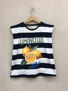 Musculosa Rayada Estampada - Clostudio