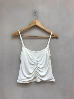 Musculosa Crep Frunce - tienda online