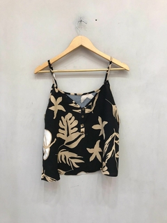 Musculosa Botones Fibrana - tienda online