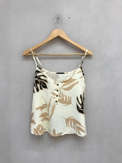 Musculosa Botones Fibrana - comprar online