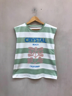 Musculosa Rayada Estampada - comprar online