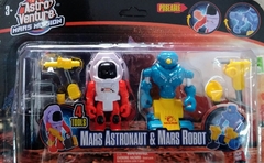 Astronauta y robot marciano