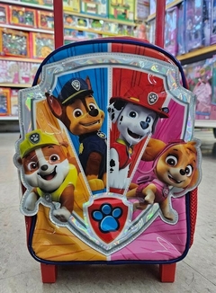 Mochila Paw Patrol 12" con carro