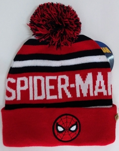 Gorro Spiderman pompón rojo