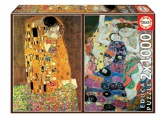 Puzzles Obras Klimt x 2 (1000 piezas)