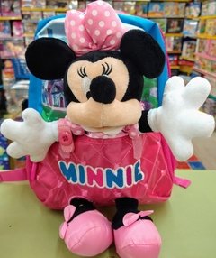 Mochila 12" con peluche Minnie