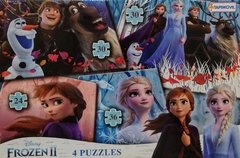 Puzzle Frozen x 4 (24, 30 y 36 piezas)