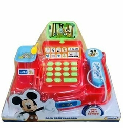 Mini registradora Mickey con luz y sonido