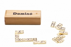 Dominó en mini caja madera (12 cm)