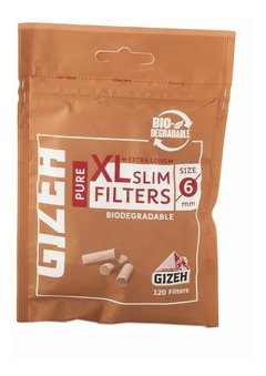 GIZEH FILTROS XL SLIM PURE 6mm (bolsa x 120) - Tabaqueria Bocanada