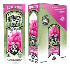 BLUNT WRAP HEMP BUBBLEGUM x4 papeles + tips (15) - comprar online