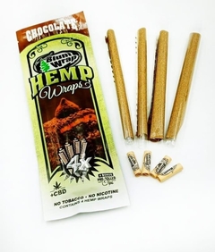 BLUNT WRAP HEMP CHOCOLATE x4 papeles + tips (15)