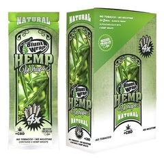 BLUNT WRAP HEMP NATURAL x4 papeles + tips (15)