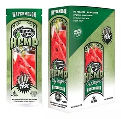 BLUNT WRAP HEMP WATERMELON x4 papeles + tips (15)