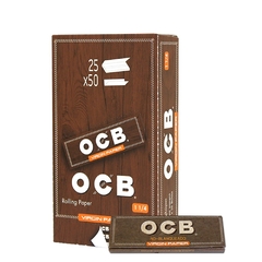 OCB VIRGIN/UNBLEACHED 1 1/4 (caja x 25unid)