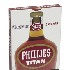 Cigarros Phillies TITAN COGNAC (caja x 5) - comprar online