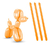 Balão Stick Ball 260 Laranja Art Latex com 50und.