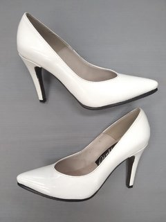 Luis XV Stiletto Clasico Blanco - comprar online