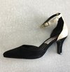 Stiletto Taco 6 1/2 Negro Oro con Pulsera DICOS