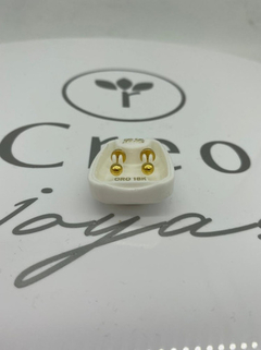 Abridores Lili Oro 18 Con Tic Laminado Bolita 4mm (104) en internet