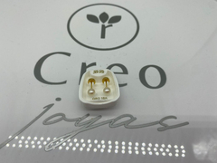 Abridores Lili Oro 18 Con Tic Laminado Perla Cultivo 4mm (116TL) en internet