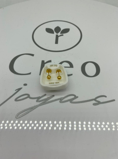 Abridores Lili Oro 18 Con Tic Laminado Bolita 4mm (104) - comprar online