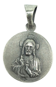 Medalla Virgen Del Carmen+sagrad 18mm Plata 925 Creo Joyas - comprar online