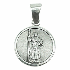 Medalla San Judas Tadeo 18mm Plata 925 Creo Joyas