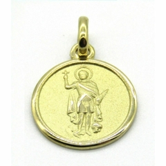 Medalla San Expedito 12mm Oro 18 Ktes. 1.2 Grs (117894) Envio Gratis