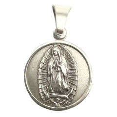 Medalla Virgen De Guadalupe 18mm Plata 925 Creo Joyas