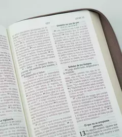 Santa Biblia NVI Letra Grande, Tamaño Manual Con Cierre – Cuero Ecologico Madera - tienda online