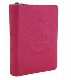 Santa Biblia NVI Letra Grande, Tamaño Bolsillo Con Cierre – Cuero Ecologico Fucsia - tienda online