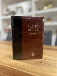 Biblia Reina Valera 1960 Letra Grande Cierre Concordancia PJR Indice Tapa Pu Negro marrón