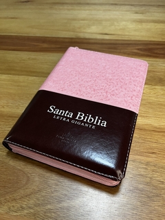 Biblia Reina Valera 1960 Letra Grande Pjr Índice Rosa Marrón - comprar online