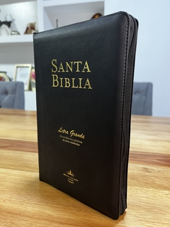 Santa Biblia letra grande RV 1960 con cierre