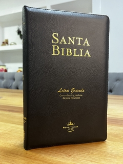 Santa Biblia letra grande RV 1960 con cierre - comprar online