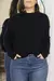 Sweater de bremer, para mujer, modelo Luana, color negro.