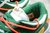 Nike SB Dunk Low x Off-White / White Green Orange en internet