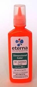 ETERNA PINTURA DIMENSIONAL FLUO 40 ML Naranja Fluo