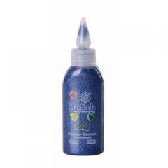 ADHESIVO CON GLITTER PLASTICOLA 38 GRS BRILLITOS AZUL