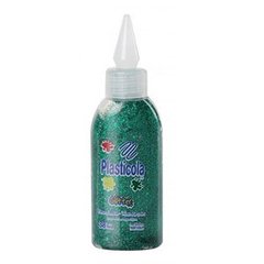 ADHESIVO CON GLITTER PLASTICOLA 38 GRS BRILLITOS VERDE