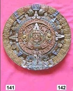 YESO Calendario azteca chico. 16,5 cm 141 SIN PINTAR