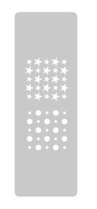 EQ STENCIL GRANDE 135 X 300 N° 8 ESTRELLAS Y CIRCULOS - comprar online