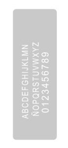 EQ STENCIL GRANDE 135 X 300 N° 24 LETRAS Y NUMEROS - comprar online