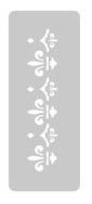 EQ STENCIL MINI 45 X 170 N°256 ORNAMENTO - comprar online