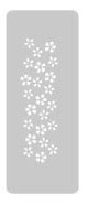 EQ STENCIL MINI 45 X 170 N°288 FLORCITAS - comprar online