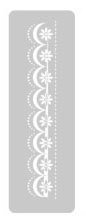 EQ STENCIL CHICO 45 X 240 N° 707 PUNTILLA DE FLORES - comprar online